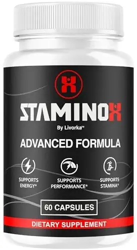 Man supporting natural male performance, stamina, and vitality with staminox